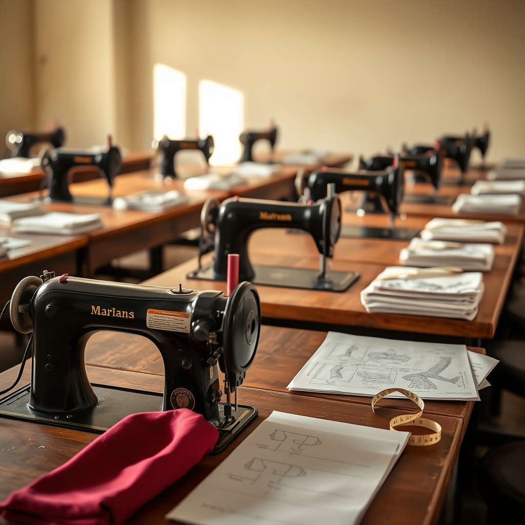 Home Sewing machines set up for fashion designing practical training in Sri Muktsar Sahib