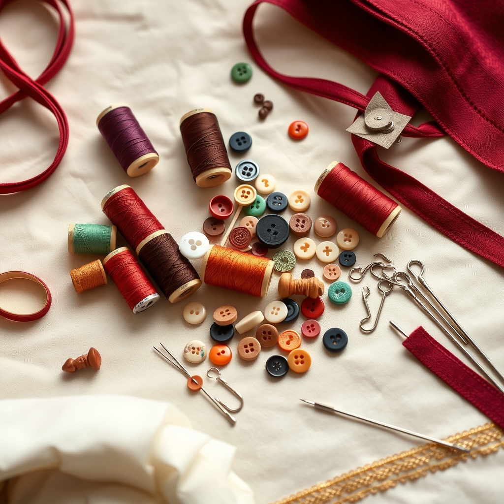 Home Munyari and tailoring material including threads, buttons, zips and laces at Nirmal Boutique